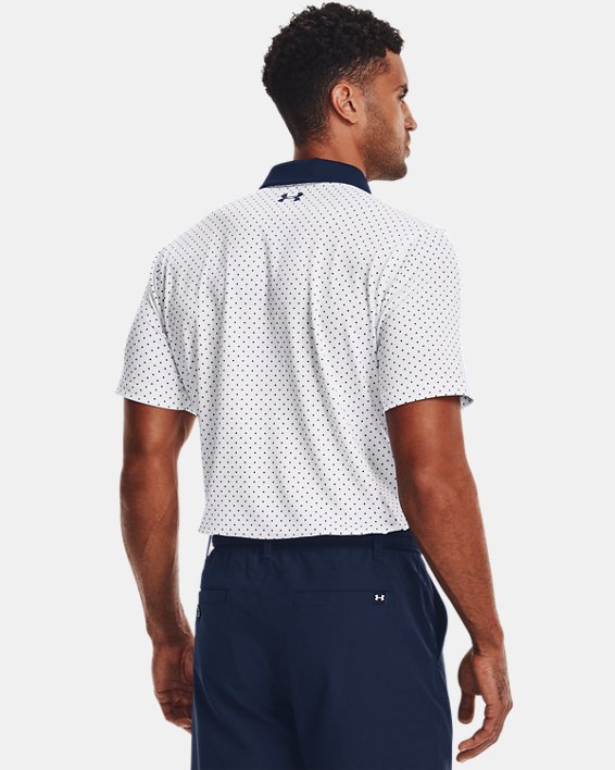Men's UA Performance Printed Polo in White image number 1